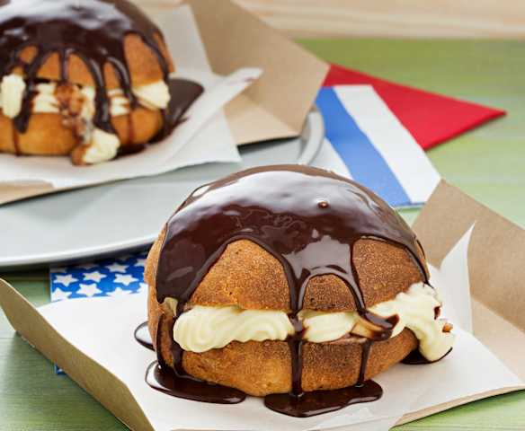 Bambas mit Puddingcreme