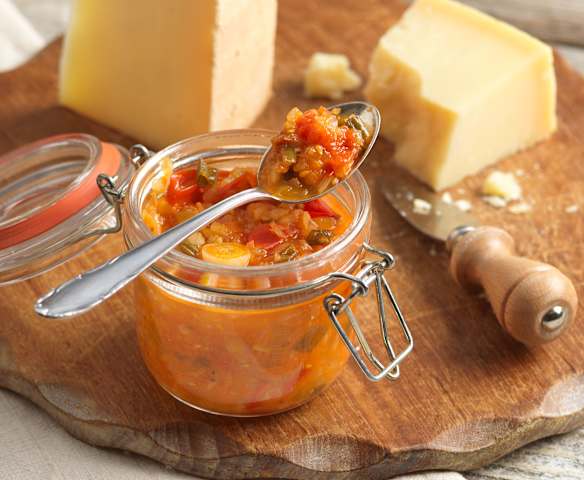 Erfrischendes Kohlrabi-Tomaten Chutney