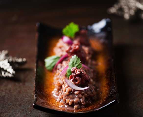 Risotto de pulpo