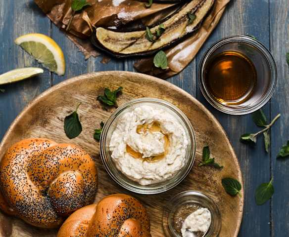 Tvarohová pomazánka s pečenými banány