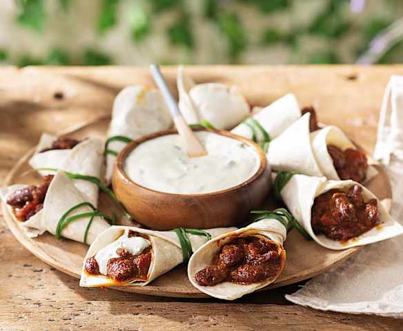 Minitacos vegetarianos