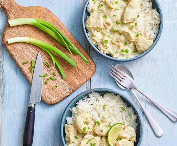 Poulet thaï et riz gluant