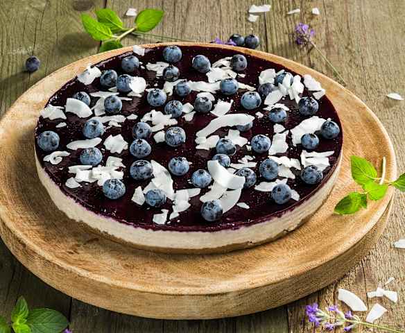 Heidelbeer-Kokos-Törtchen (vegan, glutenfrei)