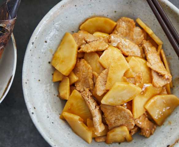 冬笋炒肉片