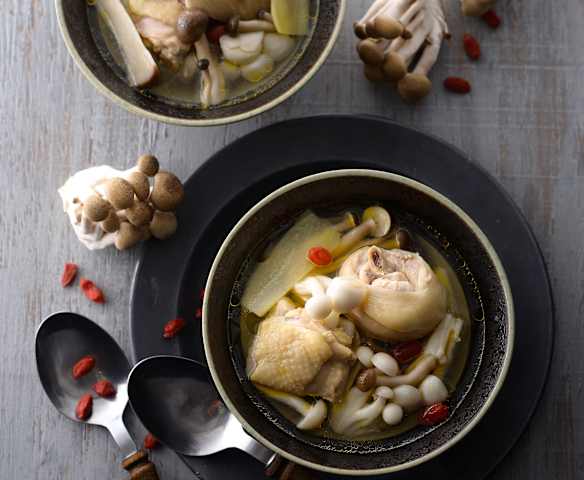 野菇雞湯