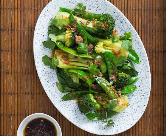 Steamed Chinese greens