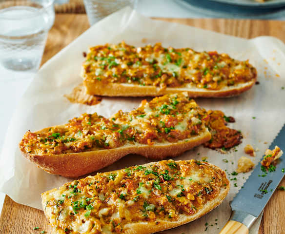 Überbackenes Baguette