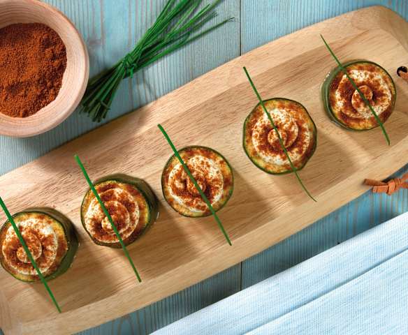 Bicchierini di zucchine con formaggio Bicchierini di zucchine con formaggio