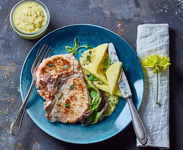 Braciole di maiale con salsa all’ananas