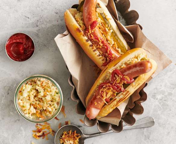 Hotdog vom Grill Hotdog vom Grill