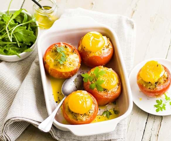 Œuf en cocotte de tomate