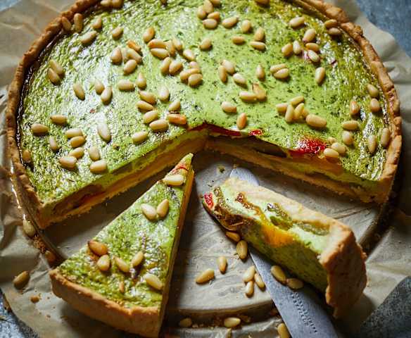 Quiche mit Ofenpaprika