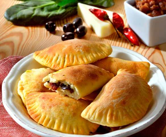 Mini-calzones végétariennes