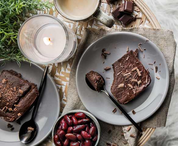 Fondant au chocolat et haricots rouges sans gluten Fondant au chocolat et haricots rouges sans gluten