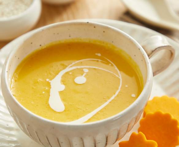 南瓜牛奶米糊