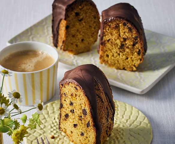 Kürbis-Gewürzkuchen mit Schokoladentröpfchen