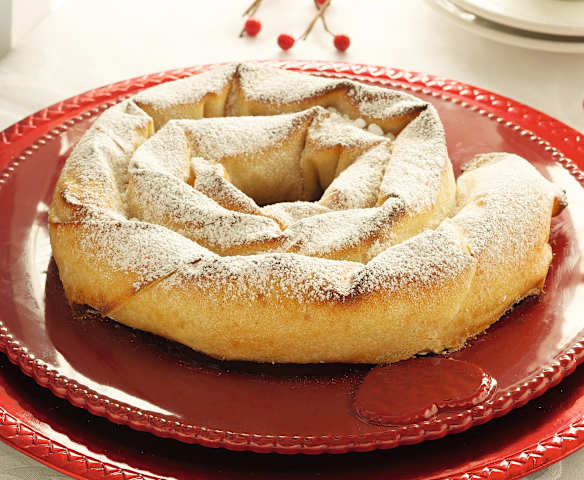 Serpiente de frutos secos y franchipán