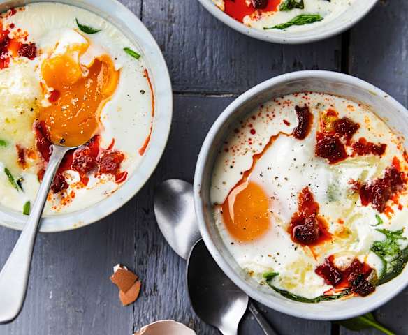 Œuf cocotte aux épinards et au chorizo Œuf cocotte aux épinards et au chorizo