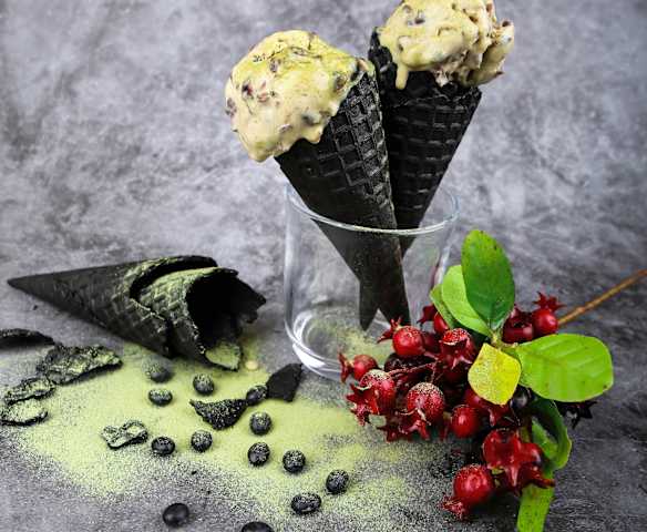 抹茶红豆冰激凌