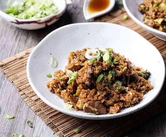 Riz au bœuf et brocoli Riz au bœuf et brocoli