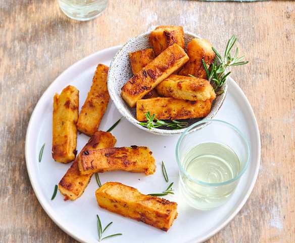 Panisse aux tomates confites et au romarin
