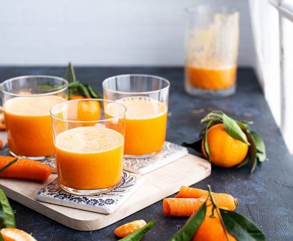 Jus de clémentine et carotte