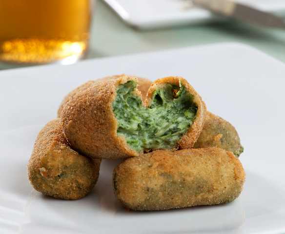 Croquetas de espinacas al cabrales