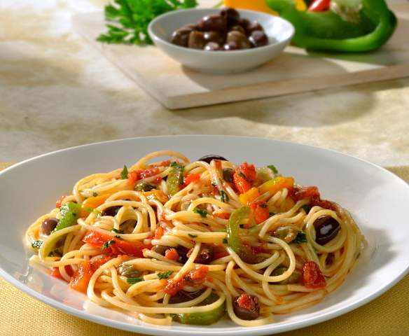 Spaghettini aux poivrons Spaghettini aux poivrons