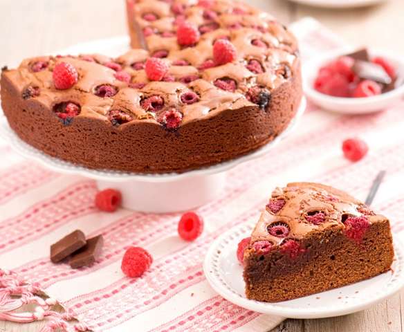 Brownie z malinami Justyny Bernaciak