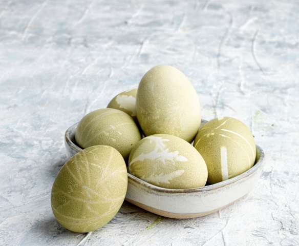 Huevos de color verde