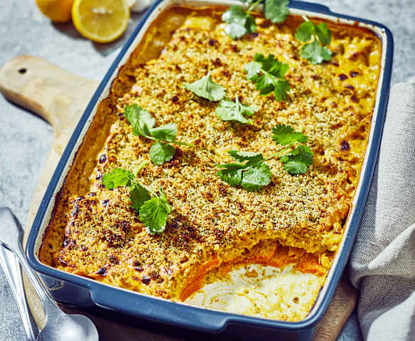 Kürbis-Süßkartoffel-Auflauf