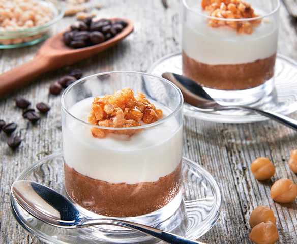 Bicchierino di latte e caffè