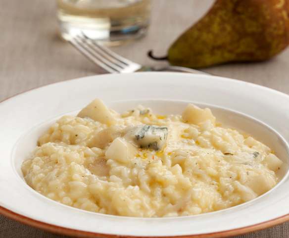 Risotto con pera y gorgonzola Risotto con pera y gorgonzola