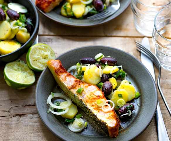 Saumon aux épices et pommes de terre