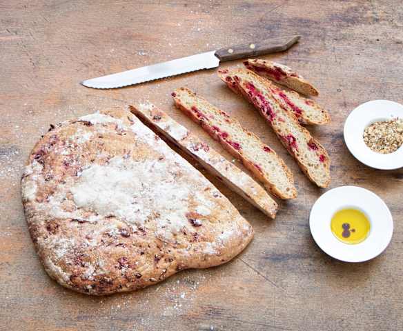 Beetroot ciabatta