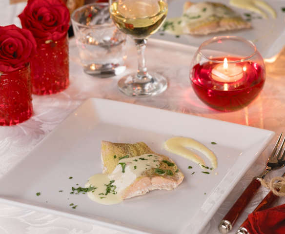 Salmone glassato miele e senape