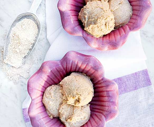 Helado de harina tostada