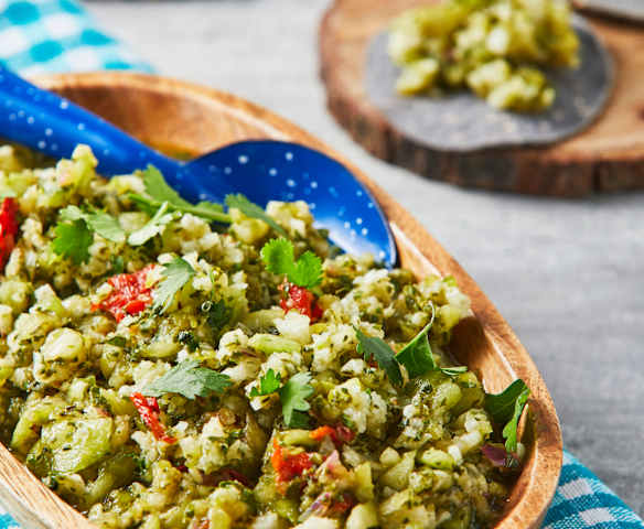 Ceviche de pepino y jícama