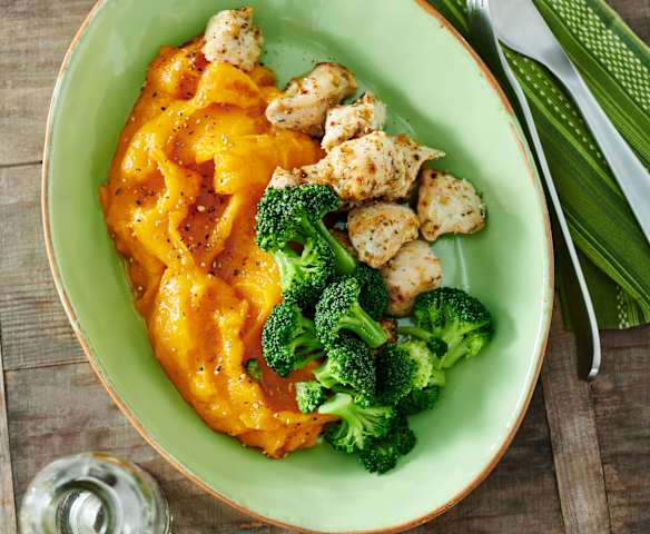 Cajun-Hähnchen mit Süßkartoffelpüree