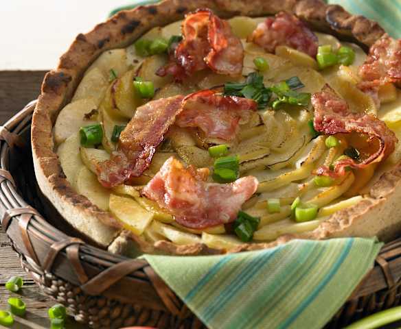Speck-Apfel-Quiche