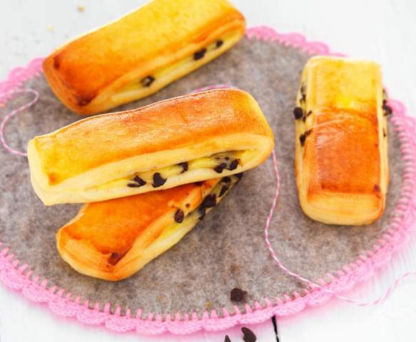 Brioche suisse aux pépites de chocolat Brioche suisse aux pépites de chocolat