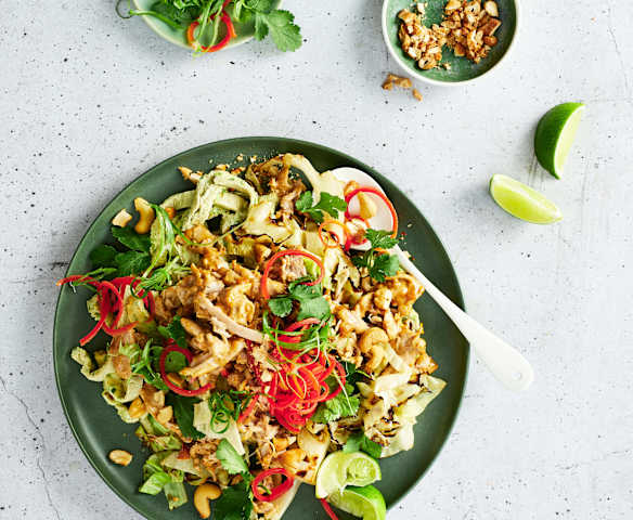 Shredded chicken satay pad Thai (Noni Jenkins)