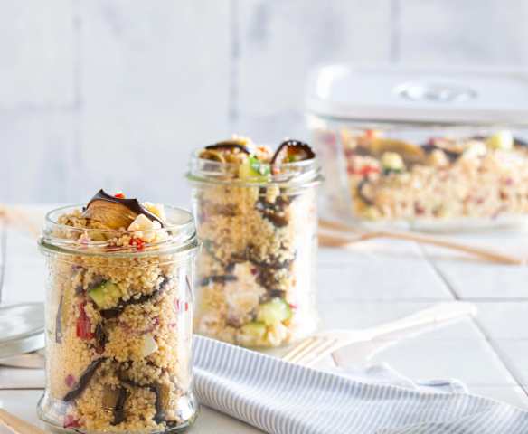 Cous cous con Feta e melanzane