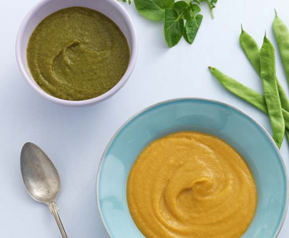 2 purés de borrego - introdução do feijão-verde e do agrião