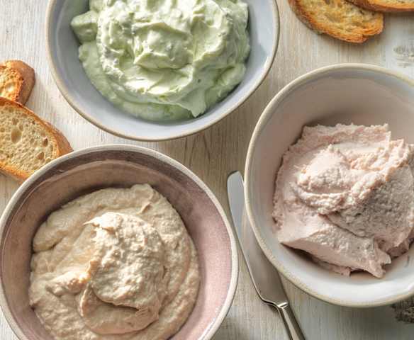 Mousse di prosciutto, tonno o formaggio Mousse di prosciutto, tonno o formaggio