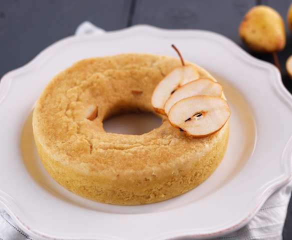 Torta di pere e vino Porto al vapore