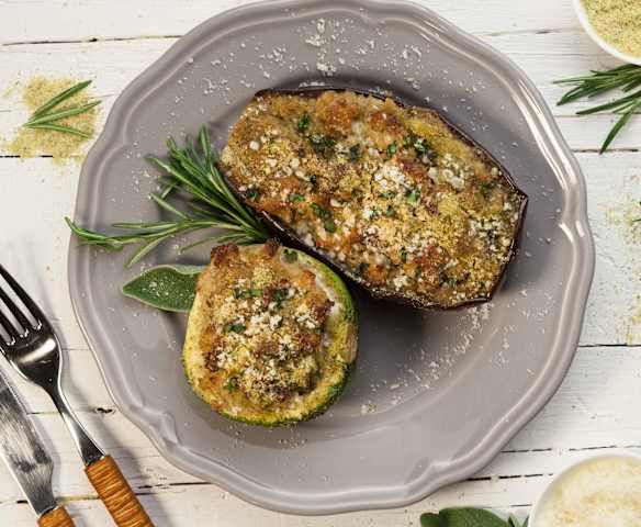 Verdure ripiene con pane integrale aromatico