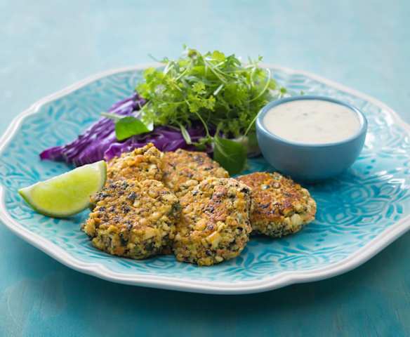 Thai tofu and sweet potato cakes