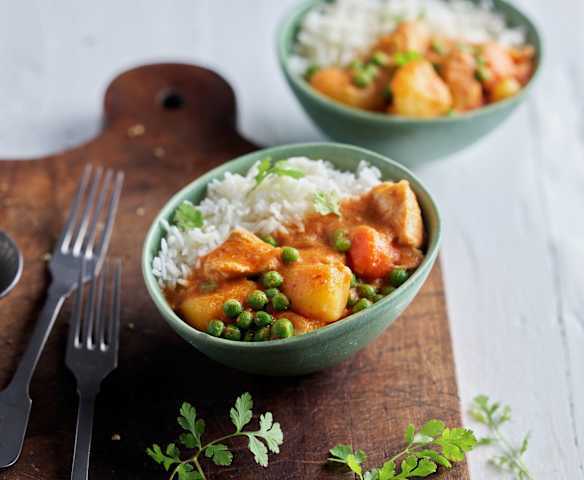 Tajskie curry z kurczaka z ryżem