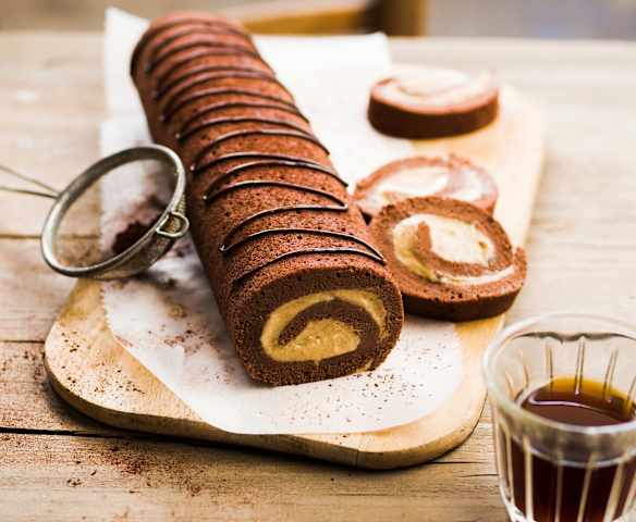 Roulé de speculoos au chocolat